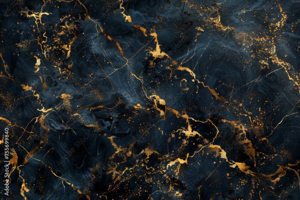 dark marble texture seamless pattern. Luxury Black and Gold Marble ...