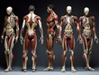 body anatomy upper limb girdle muscles generated by AI