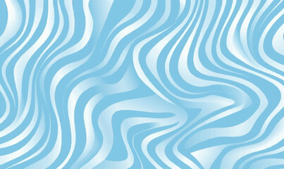 Wall Mural - Light blue zebra pattern with wavy lines, seamless pattern vector distorted wallpaper