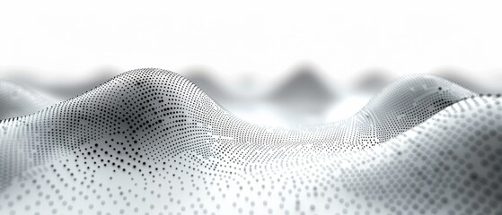 Poster - The pattern of dots and weave lines. Abstract background. The structure of the network connections.