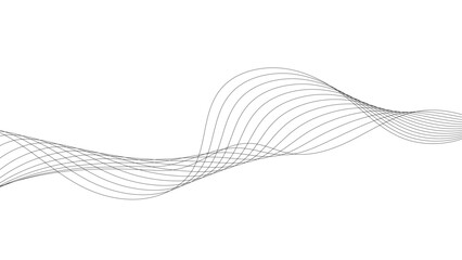 Wall Mural - technology abstract lines on white background. abstract white blend digital technology flowing wave 