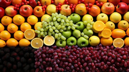 Colorful fruit display, a testament to mother nature