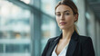 © Sunday Cat Studio - woman in formal in a sleek modern office tower