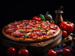 Thinly sliced pepperoni is a popular pizza topping in american-style pizzerias