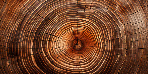  Photorealistic image of a tree cut. Tree rings. Wood texture