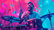 © Vinicius - Playing drums