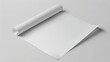 blank sheet in a sketchbook against a pristine white background, an ideal canvas for your artistic expression.