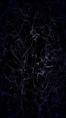 Wall Mural - abstract blue purple worms on black vertical 4k loop features blue colored lines animated and moving
