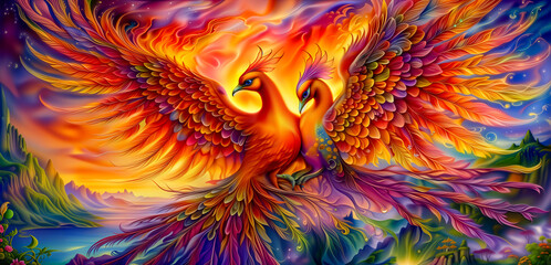 Fire burning Phoenix Bird. phoenix in fire, phoenix rising, fiery bird, phoenix rising from the ashes, wallpaper of a phoenix, phoenix warrior. Fantasy wallpaper	