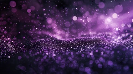 Wall Mural - A vibrant purple and black background with sparkling details. Ideal for various design projects.