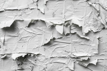 Poster - Detailed view of peeling paint on a wall, suitable for background or texture use.