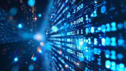 digital data and information technology concept in the style of digital data and information technology Generative AI