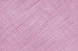 Natural linen texture as background, pink cotton fabric with diagonal line striped pattern, texture close up, top vies, flat lay. Backdrop, wallpaper. Matereal for clothes, curtain and upholstery