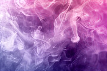 Poster - close up swirling pink purple and white smoke background