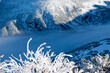 Winter Landscape of Rila mountain near Musala peak, Bulgaria
