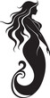 © ROHIT - Coral Crescendo Vector Mermaid Logo in Nautical Splendor Marine Muse Vector Logo Featuring a Beautiful Mermaid