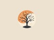  tree icon design in circular logo design