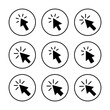© OLIVEIA - Click icon vector illustration. pointer arrow sign and symbol. cursor icon