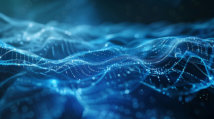 Wall Mural - connections, cyber quantum computing and electronic global intelligence