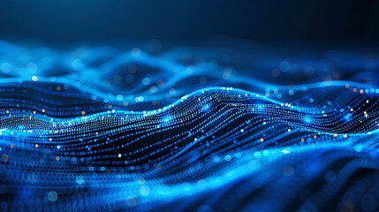 Wall Mural - connections, cyber quantum computing and electronic global intelligence