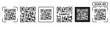 © yukipon00 - QR code Scan icon. QR code scan payment Digital scanning smartphone illustration vector.