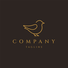 Wall Mural - Bird logo design icon vector template