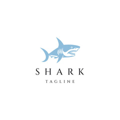 Wall Mural - Shark logo design icon vector template