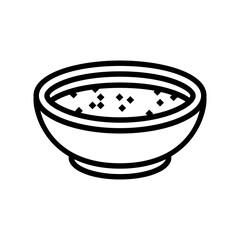 Poster - tamarind sauce thai cuisine line icon vector. tamarind sauce thai cuisine sign. isolated contour symbol black illustration