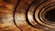 gracefully curved wooden backdrop. Ai Generated.