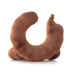 Wall Mural - sweet tamarind isolated on a white background