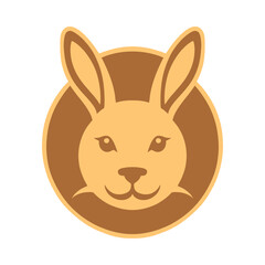 Wall Mural - Rabbit icon. Animal cute cartoon character.Bunny hare vector illustration design.