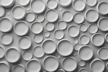 Wall Mural - close up of a pattern of white circles