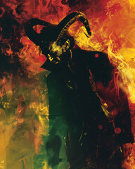 Naklejka na meble halloween background with skull