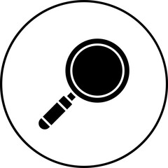 Canvas Print - Magnifying Glass Icon