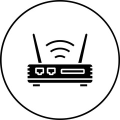 Wall Mural - Wifi Router Icon