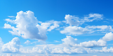 Sticker - blue sky with white cloud background. white cloud with blue sky background.