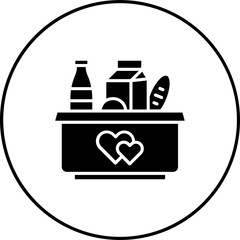 Sticker - Food Donation Icon