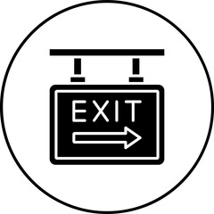 Wall Mural - Emergency Exit Icon