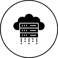 Wall Mural - Cloud Server Icon