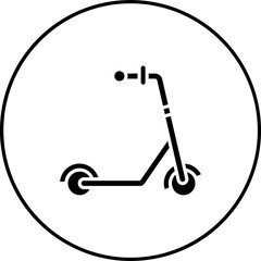 Sticker - Kick Scooter Icon