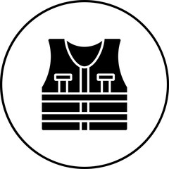 Canvas Print - Life Jacket Icon