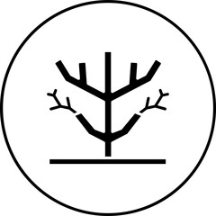 Sticker - Dry Tree Icon