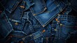 Stylish denim fabric pattern for trendy jeans.