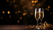 New Years Eve Celebration Background with Champagne