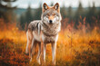 Wolf in freier Wildbahn in Deutschland