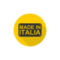 Poster - Made in Italia icon isolated on transparent background