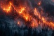 Cataclysmic forest inferno spreads across vast area