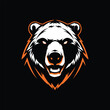 Bear, mascot logo design, vector illustration.
