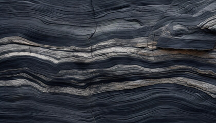 Wall Mural - a photo-realistic top down full screen zoomed in view of a black dolomite marble