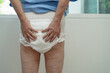 © amazing studio - Asian senior woman patient wearing incontinence diaper in hospital, healthy strong medical.